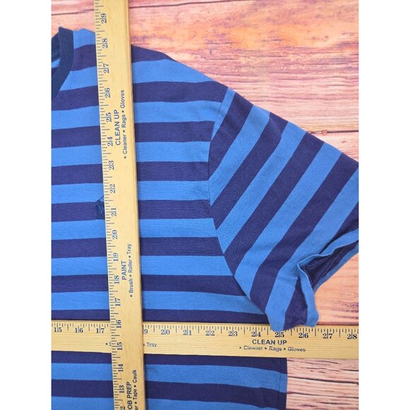 Polo Ralph Lauren Classic Fit Cotton Blue Striped T-Shirt XL - Picture 7 of 7